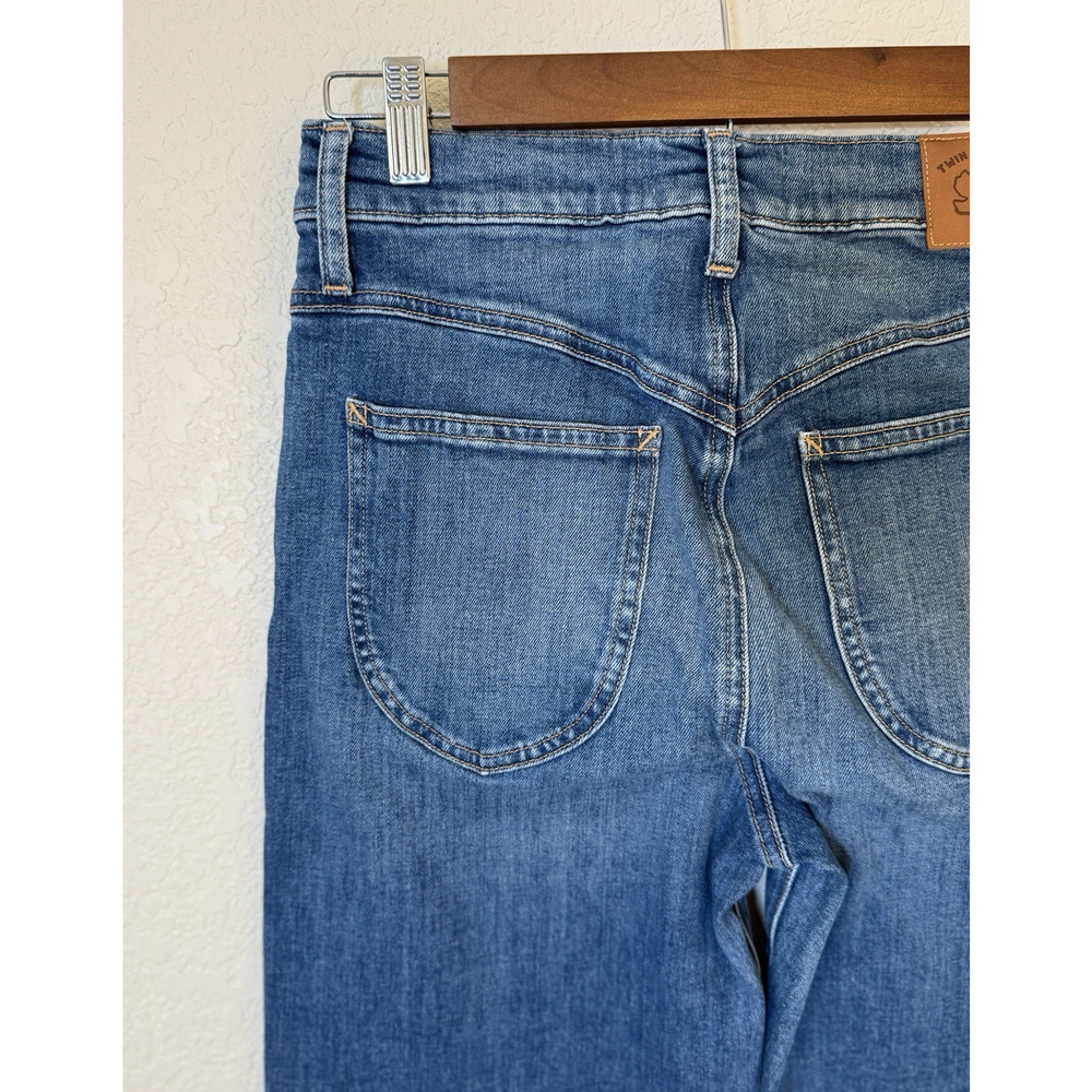 Emerson Fry Twin Doves Treasure Jeans Womens Size 28 "Bell" Flared Leg Stardust - Picture 6 of 16